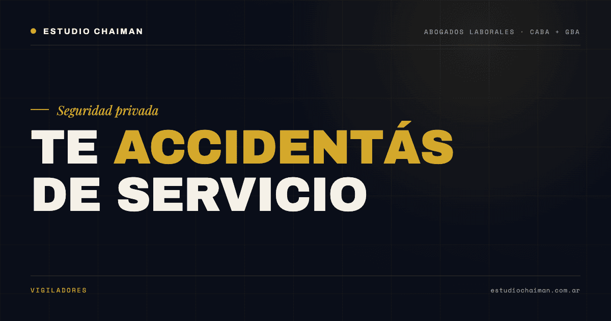 Seguridad Privada Accidente Laboral 2026: ART e Indemnización